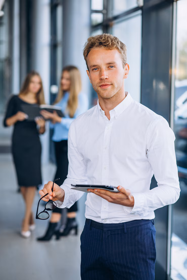 professional business consulting team in modern office